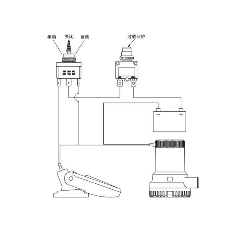 12V и 24V 3-позиционный переключатель панель для Трюмные насосы туфли-лодочки переключатель морские лодочные аксессуары