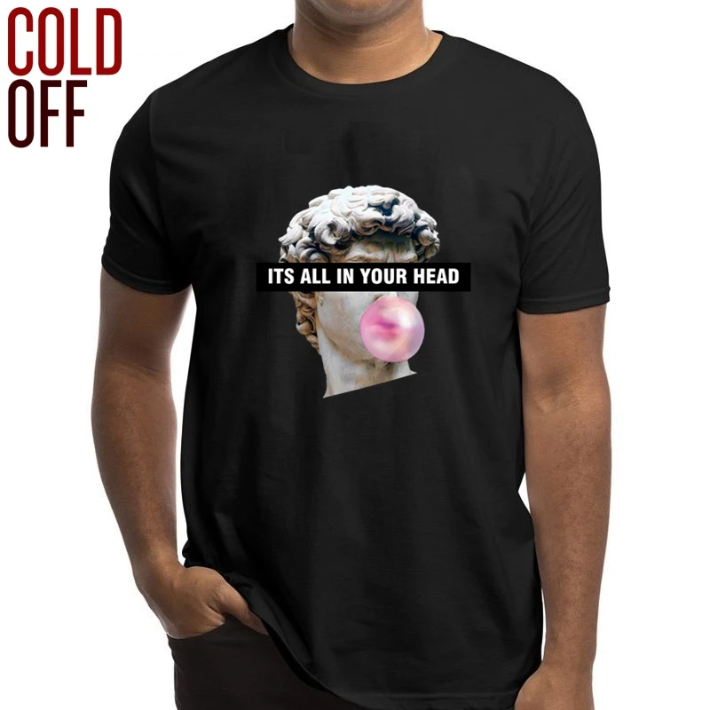 COLD OFF, короткий рукав, хлопок, с принтом Давида, модная мужская футболка, повседневная, свободная, Мужская футболка, летняя, с круглым вырезом, футболка, мужские футболки