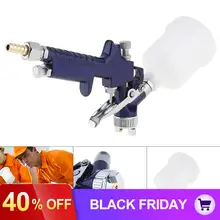 Пневматический распылитель с мини ручкой из алюминиевого сплава, мини-распылитель краски с диаметром 1,0 мм, насадка для мебели, краски автомобиля