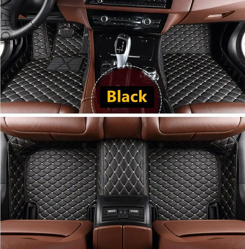 Автомобильный коврик для Land Rover Range Rover Velar, ножные ковры, коврики из высококачественной кожи - Название цвета: A Model   Black