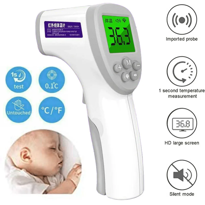 

Baby Infrared Electronic Thermometer Without Battery Lcd Digital Non-contact Ir Infrared Thermometer Forehead Temperature Meter