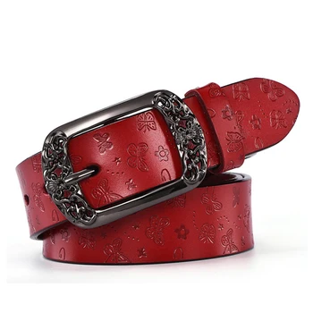 

Women Waist Belt Strap Fashion Faux Leather Needle Buckle For Jeans Simple Vintage Waistband