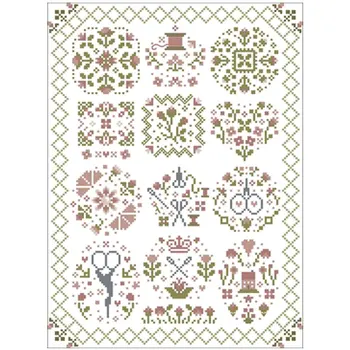 

Embroidery handmade scissors puzzle Counted Cross Stitch 11CT 14CT 18CT DIY Chinese Cross Stitch Kits Embroidery Needlework Sets
