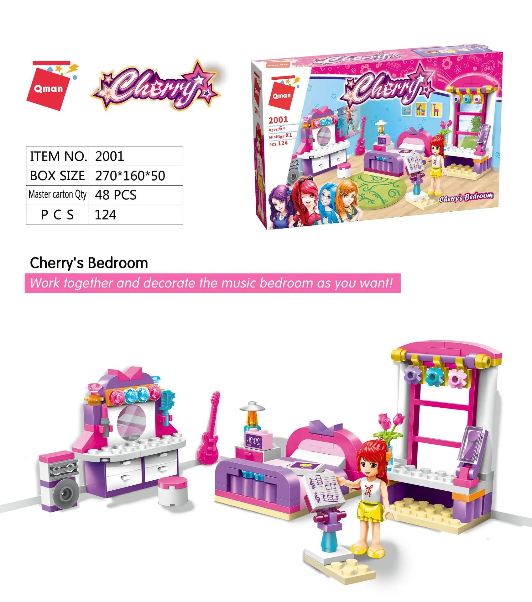 

Qman Holiday Villa Blocks Building Set Toy for Kids Girls