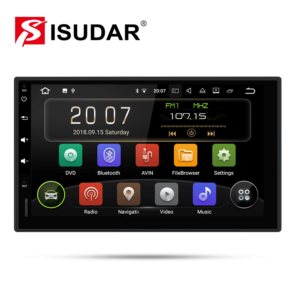  Isudar 2 Din Auto Radio Android 9 Für Nissan/Xtrail/Tiida/Hyundai/KIA Universal Auto Multimedia Vid