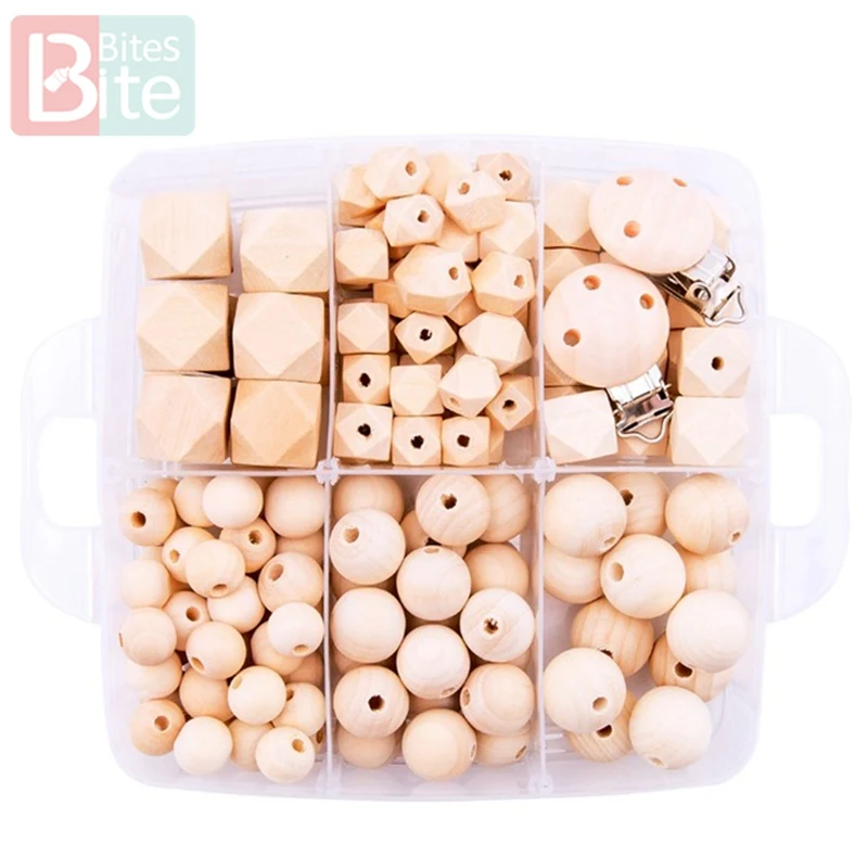 1 комплект детский деревянный Прорезыватель для зубов сделай сам пустая цепочка