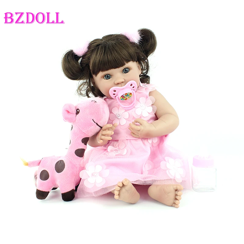 40 см полный Силиконовый Reborn Baby Doll игрушка для девочек винил ручной работы