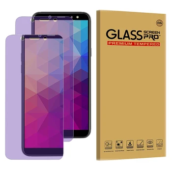 

CAMDEMS 200PCS 2in1 Anti-purple Ray Tempered Glass for samsung M10 M20 M30 M40 M50 A8 A9 A8S A10E A20 A20E screen protector Film