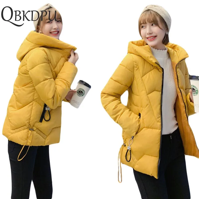 

Women Winter Slim Short Parkas 2019 Plus Size M-6xl Thicken Warm Hooded Jacket Casual Solid Outwear Jackets Coat For Female