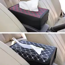 Кожаный Автомобильный тканевый ящик автоматический насос Кассетный держатель для красного вина креативные съемные наклейки коробка для салфеток органайзер для автомобиля