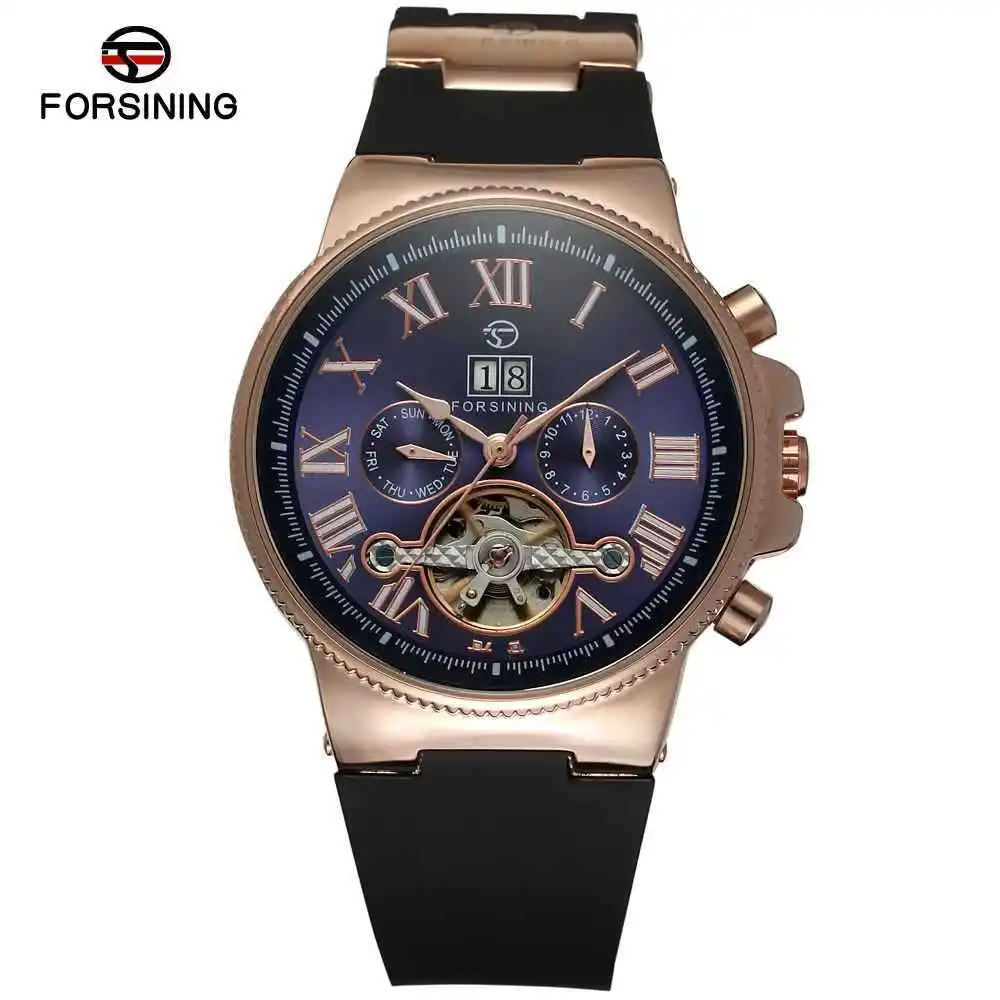 

Winner Forsining2373 Fully Automatic Hollow out Analog Watch Belt Watch