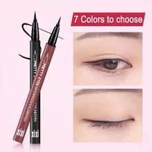 Жидкая подводка для глаз, карандаш, натуральный коричневый, 7 цветов, водостойкий, стойкий, подводка для глаз, карандаш для макияжа, быстро сохнет, гладкие, косметические