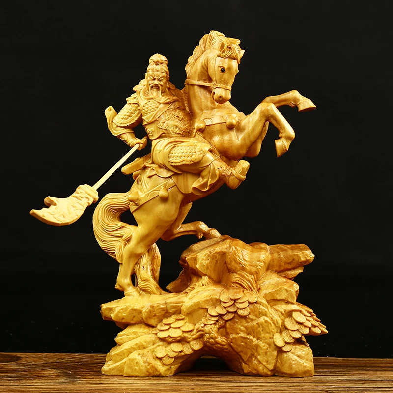 Деревянная искусственная кожа аксессуары для дома украшение героев Guan Yu подарки