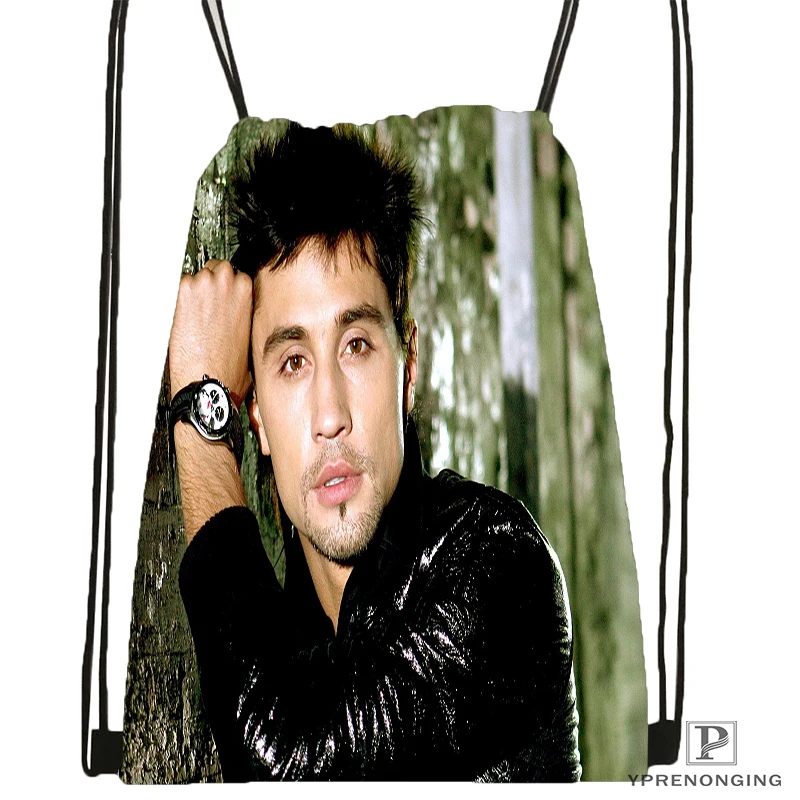 Custom Dima Bilan походная сумка на шнурке милый рюкзак для детей(черная спинка) 31x40 см#180531-03-36