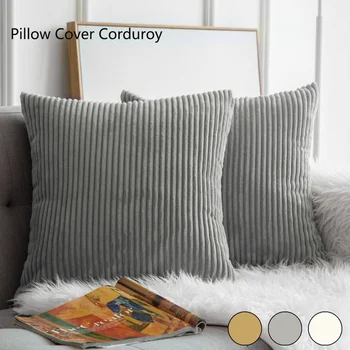 

2pcs Corduroy Pillow Cover Pillowcase Breathable Solid Color Pillow Case Decor Sofa Throw Pillows Room Pillow Cover Decorative