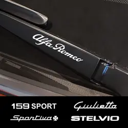4 шт. Авто Декор стеклоочиститель для автомобиля отделка наклейки для Alfa Romeo 159 Giulietta Giulia 147 156 Mito Stelvio GT Sportiva аксессуары