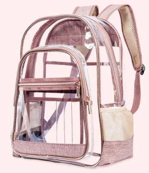 

Transparent PVC Fashion backpack Medium Shoulder Bag Anti-theft Travel Daypack Rucksack