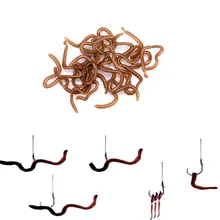 

1box Larva Soft Artificial Lures Fishing Worm Silicone Bass Pike Swim Jigging Baits Fishing Gear