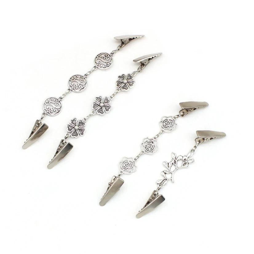 sewing clips garment clips clothes clips Brooch for Cardigan Clips Flower Clothes Fastener Buckle Women Pacifier Clip Female Metal Clamps for Fabric In Sewing Tool