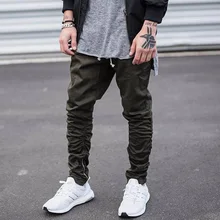 April MOMO/уличные штаны-шаровары, мужские джоггеры, обтягивающие брюки в стиле хип-хоп, мужские повседневные штаны на молнии