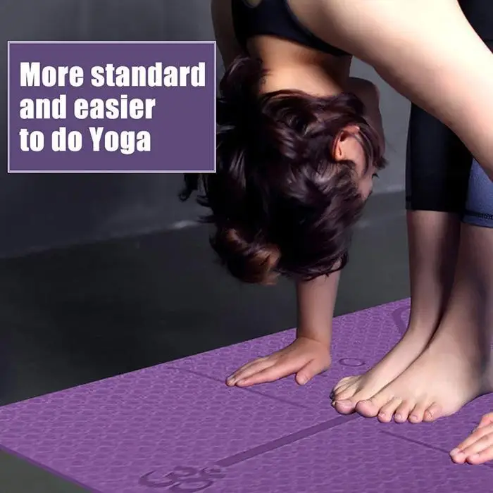 Durable Non-Slip Waterproof Rebound Solid Yoga Mat Fitness Home Mat