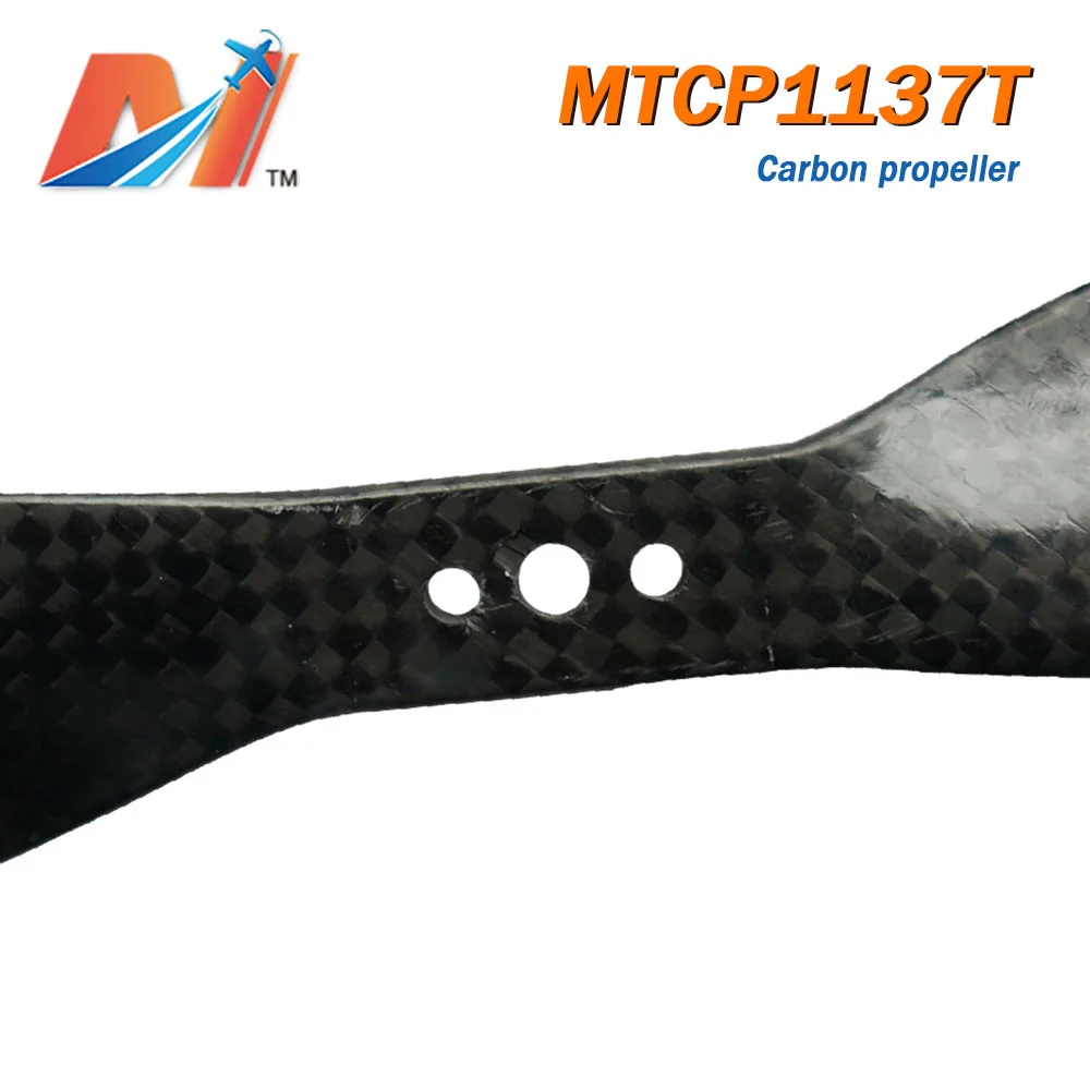 Maytech Clearance Sale rc 11.0x3.7inch full carbon fiber propeller T-motor type for multicopter drone