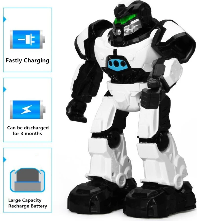 Модель с двойным управлением, часы с дистанционным управлением, умный робот-игрушка, Поющая Танцующая лампа, датчик жестов, игрушка-робот для ходьбы