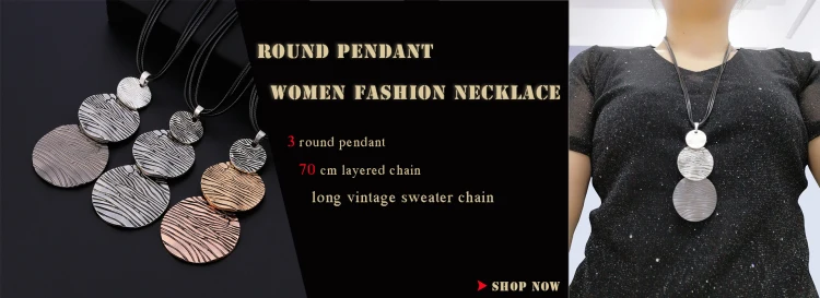 Винтажное ожерелье для женщин, модное ювелирное изделие, большая золотая серебряная круглая подвеска с кожаной цепочкой, длинное ожерелье collares de moda