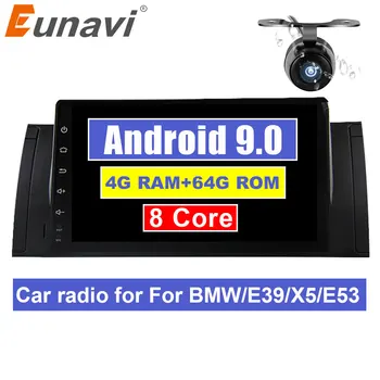 

Eunavi Car Multimedia Radio Player For BMW/E39/X5/E53 1din headunit GPS Stereo Android 9 system 4G 64GB 8 CORES 9'' One 1 Din