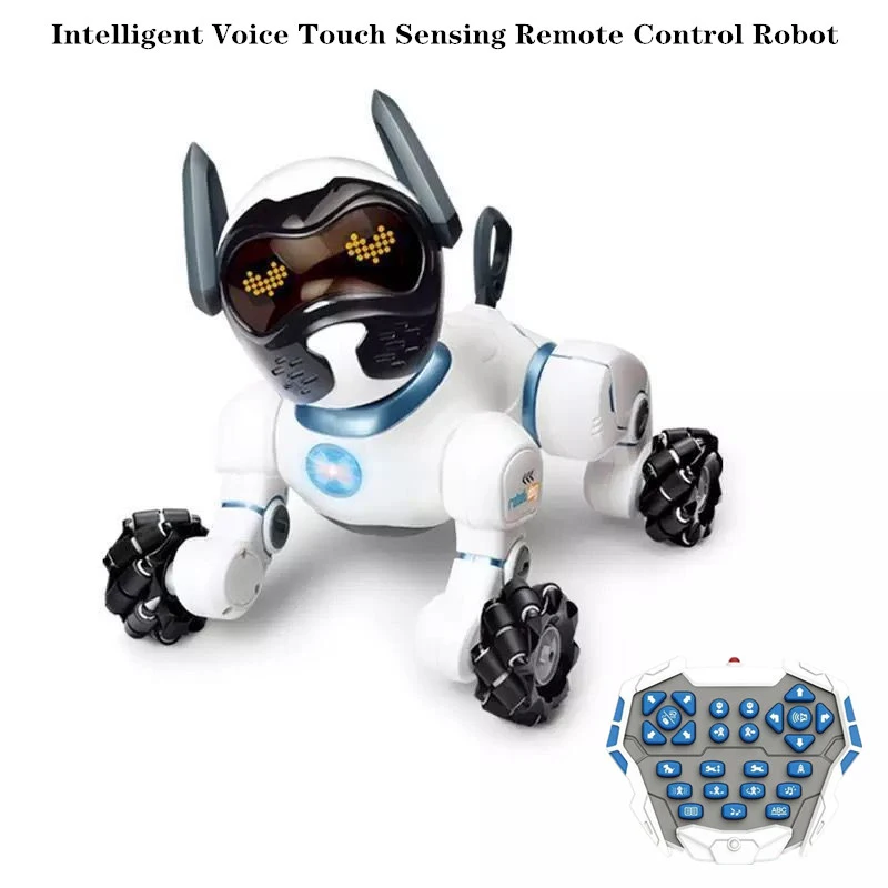 Voice-Controlled Smart Robots Dog Voice Dialogue Children's Educational Toy RC Robot Dog Singing Dancing Robot Toys For Children