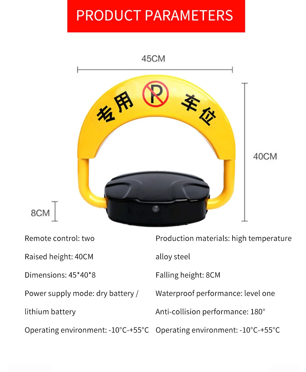 Hedda848bf3ee4ecda4ef85a2a0496275a Automatic Parking Barrier for Dedicated Space Remote Control Sensor Car Lock Block Safety Anti Blocker Mallzona