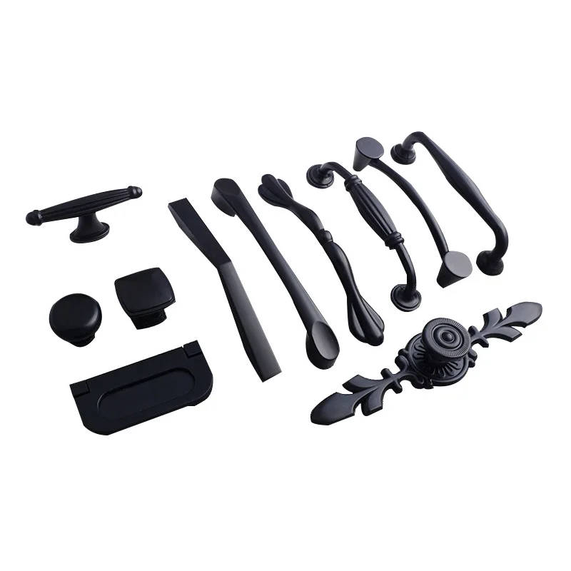 Aluminum Alloy Cabinet Handles American Style Solid Kitchen Cupboard Pulls Drawer Knobs Furniture Handle Hardware furniture handles,kitchen door handles