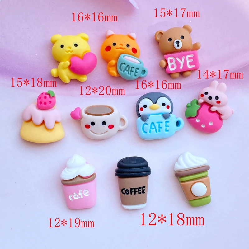 Resin Decoration Accessories - 20pcs New Cute 17mm Resin Mini Diy Jewelry  Craft - Aliexpress