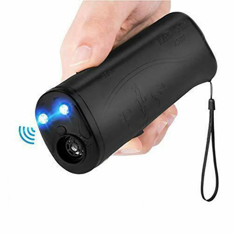 

Ultrasonic Dog Repeller Electronic Anti Barking Stop Bark Handheld 3 in 1 Pet Dog Trainer EDF88