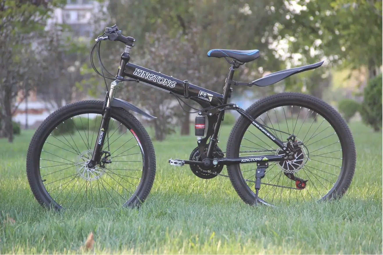 KINGTONG Double disc brake 21/24/27 Speed Mountain Bike 24/26inch Fat Tire Bikes Shock Absorbers Bicycle Free Delivery Snow Bike