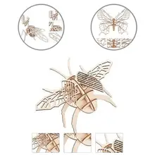

1Set 3D Puzzle Learning Ability Wide Application Eye-catching Praying Mantis 3D Puzzle Puzzle for Girls