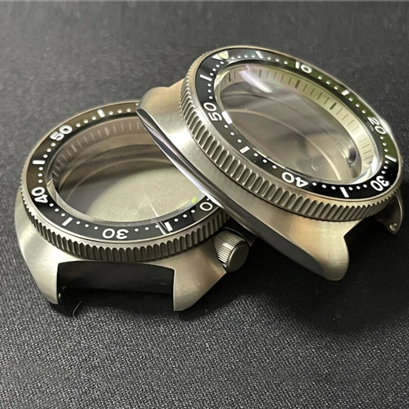 Custodia Per Orologio Subacqueo Custodia Per Modifica In Titanio In Vetro Zaffiro Accessori Per Orologi Per Movimento Seiko Skx007/009 Nh35A/Nh36