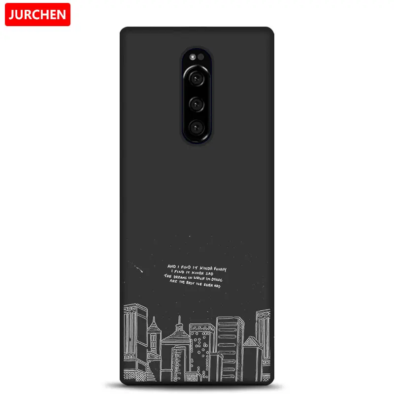 25 Чехол jurchen для sony Xperia 1, чехол для Xperia One, милый мультяшный Мягкий силиконовый чехол из ТПУ для sony Xperia1 sony 1, чехол - Цвет: 25