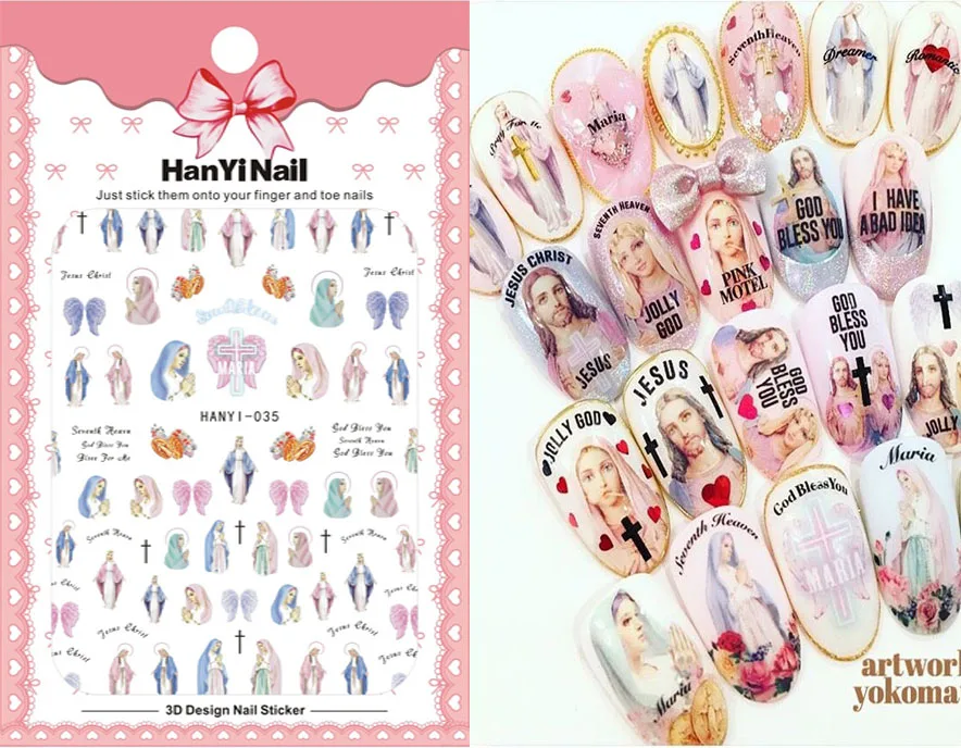 

Cartoon Patterns! Nails Art Manicure Back Glue Decal Decorations Design Nail Sticker For Nails Tips Beauty