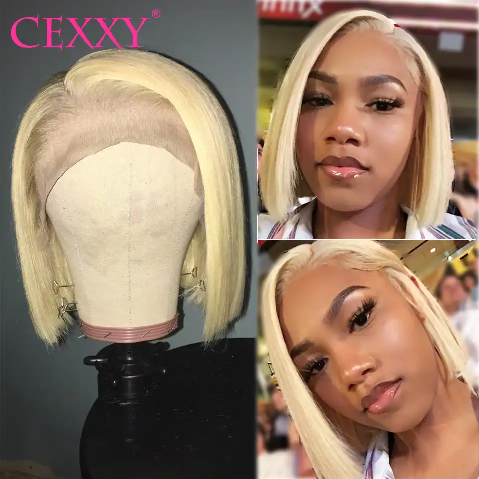 blonde lace front human hair wigs
