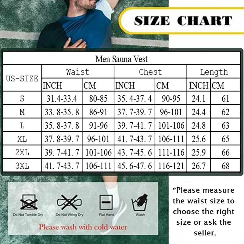 Mens Sauna Vest Workout Body Shaper Abdomen Reducing Shapewear Sweat Girdle Waist Trainer Belt Corset Tank Top Shirt Fat Burning