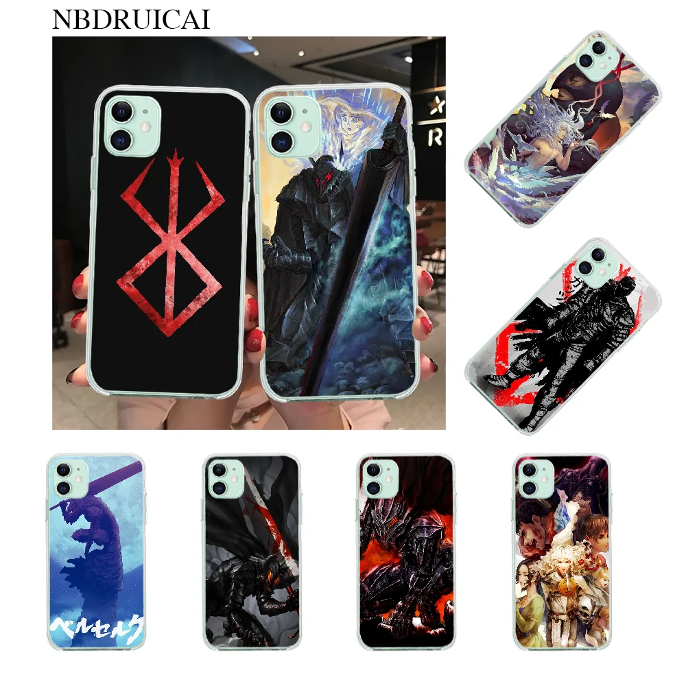 NBDRUICAI Berserk Guts аниме черный мягкий чехол для телефона iPhone 11 pro XS MAX 8 7 6 6S Plus X 5S SE XR |