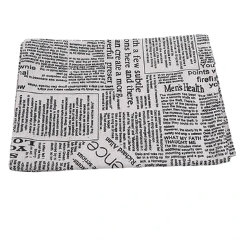 

Tablecloth Creative English Letter Newspaper Cotton Linen Napkin Tablecloth Printed Cotton Linen Table Cloth