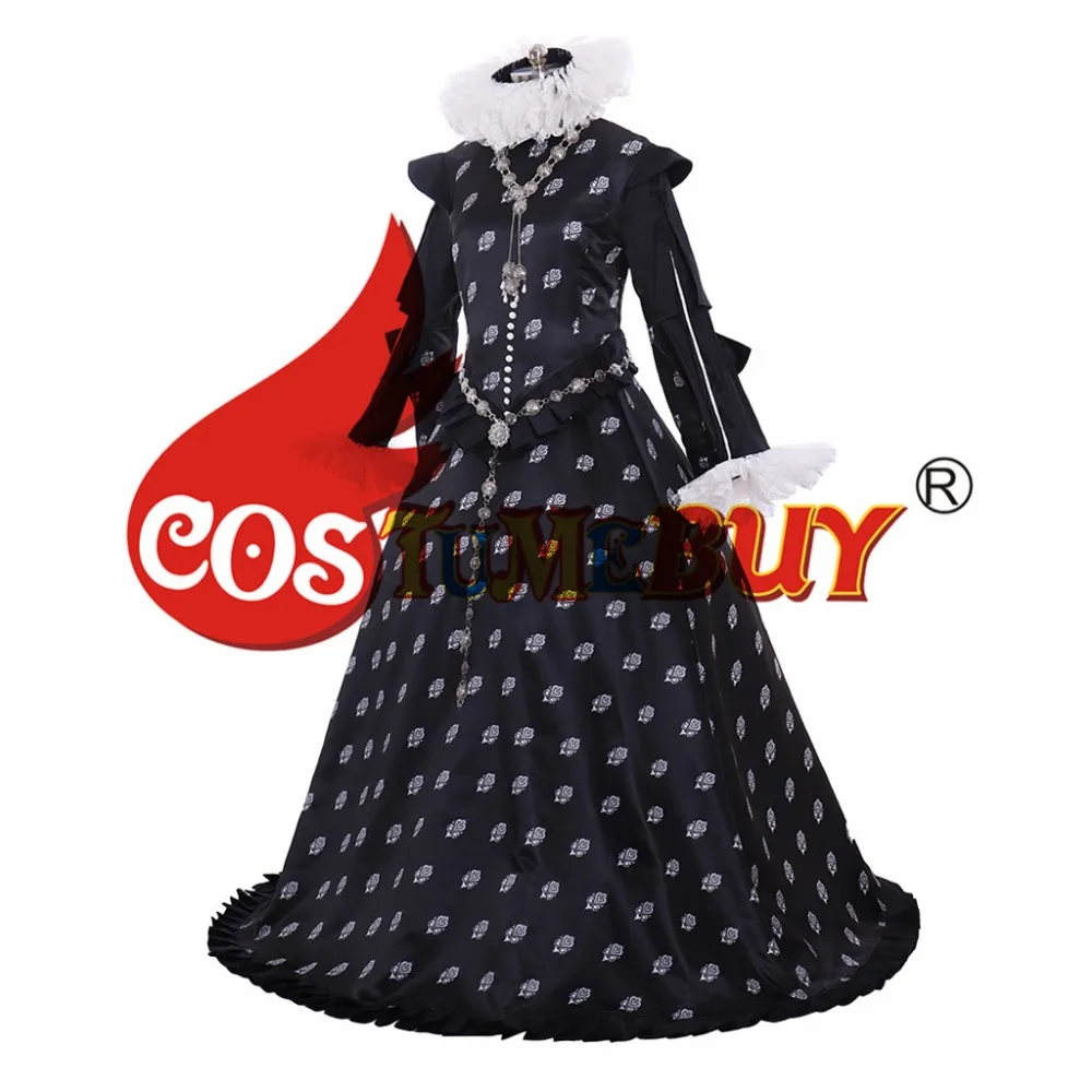 Costumebuy Tudor Elizabeth queen бальное платье Средневековый Ренессанс женское платье с оборками на заказ