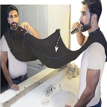 

New 1 pcs Men Beard Apron Shaving Aprons Beard Care Clean Trimming Catcher Hair Styles Bib Hair Trimmer Catcher Accessory