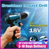 18V 90Nm Electric wrench Cordless Brushless Impact Drill Hammer Drill Screwdriver DIY Power Tool Rechargable For Makita Battery ► Photo 1/6