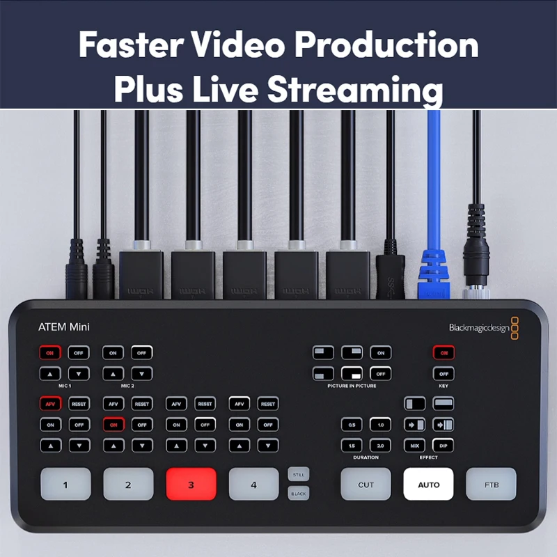 US $1.109.07 Blackmagic Design ATEM Mini Pro ISO Switcher ATEM Mini Pro ATEM Mini HDMI Live Stream MultiView And Recording New Features