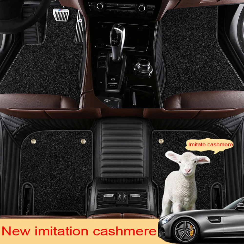 Коврик из искусственной кожи на заказ автомобильные коврики для Audi A1 A3 A4 A5 A6 A8 Q3 Q5