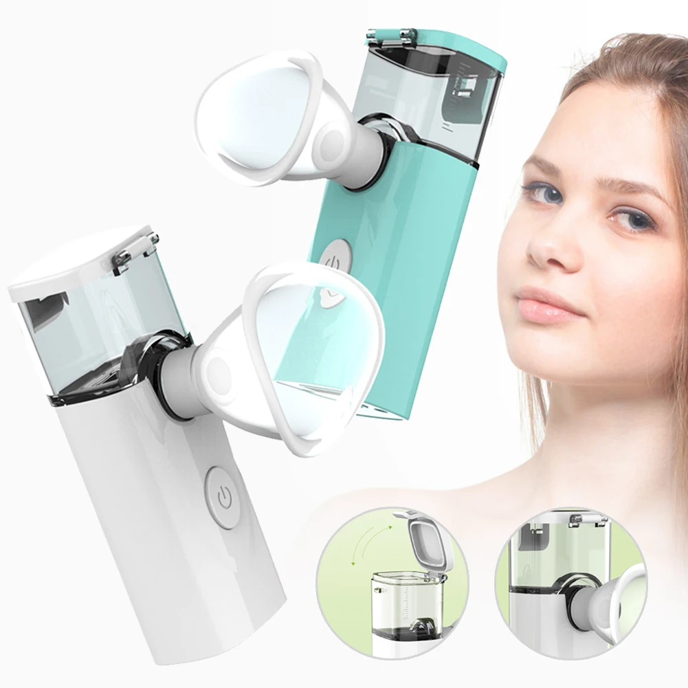 Névoa de Vapor Máquina a Vapor Alívio da Fadiga Recarregável Care Nano Pulverizador Hidratante Água Rosto Steamer Secura Ocular Eye 1 Névoa de Vapor Máquina A Vapor Rosto