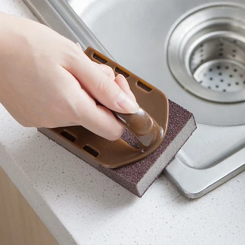 

Strong Decontamination Metal Rust Remover Cleaning Brush for Pot Gas Stove Kitchen Supplies Sponge Rub Magic Brush